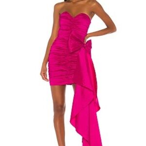 NBD Fuchsia Strapless Mini Dress